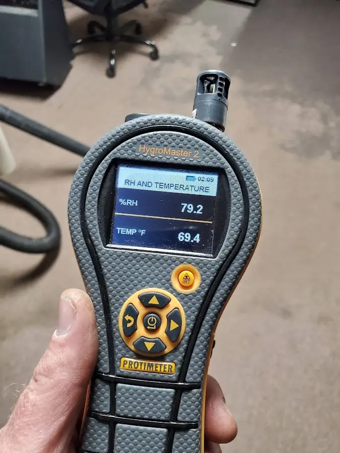 Moisture meter humidity assessment for Mold Remediation & Removal in South Barrington